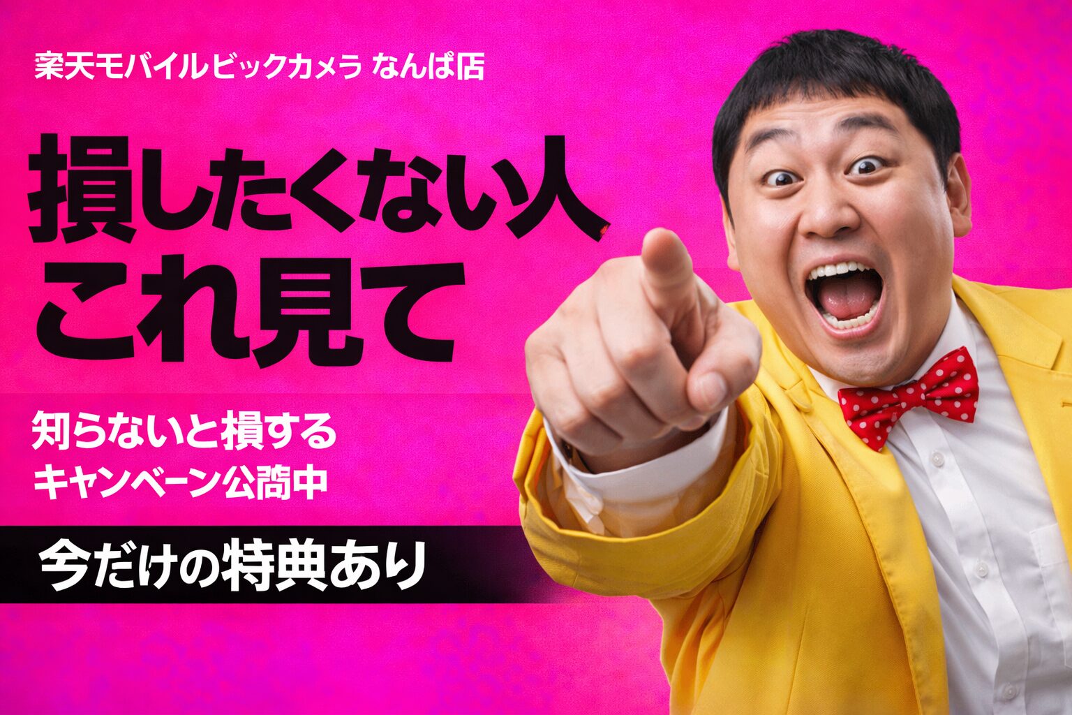 楽天モバイル ビックカメラ　なんば店 おすすめキャンペーン