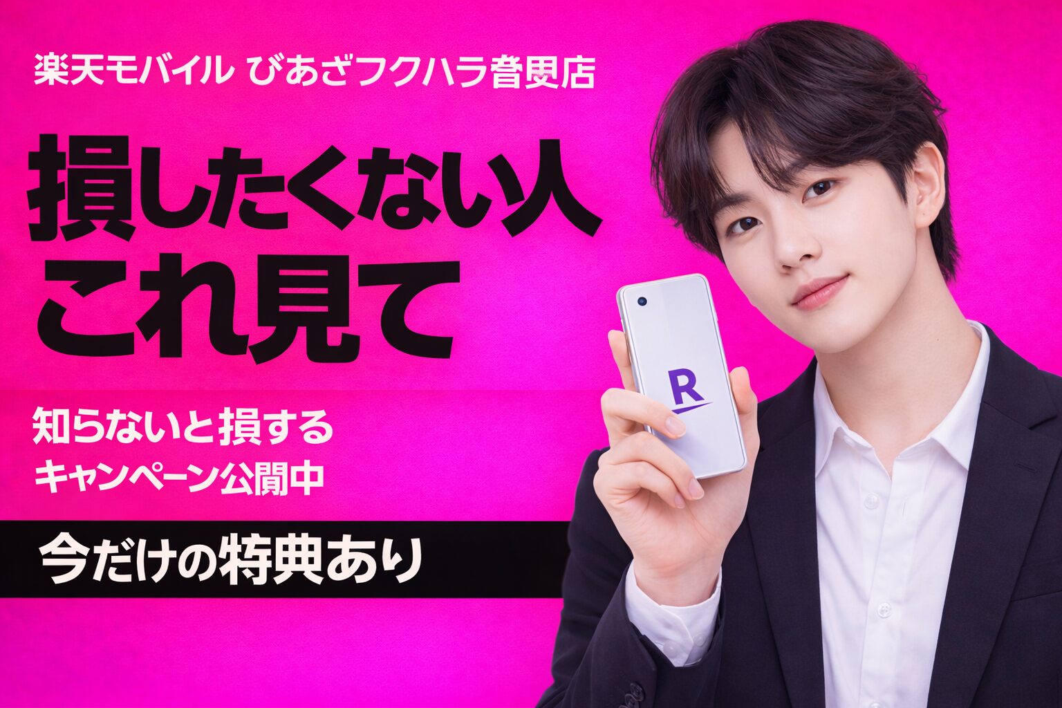 楽天モバイル ぴあざフクハラ音更店　おすすめキャンペーン